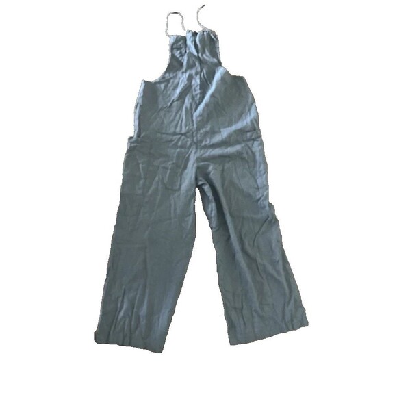 Vanilla Star Gray Grey Jumpsuit Linen Blend XS Casual Boho Lounge Wide Leg - Picture 3 of 6